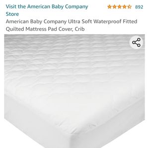 NWT Waterproof Quilted Crib Mattress Pad Cover